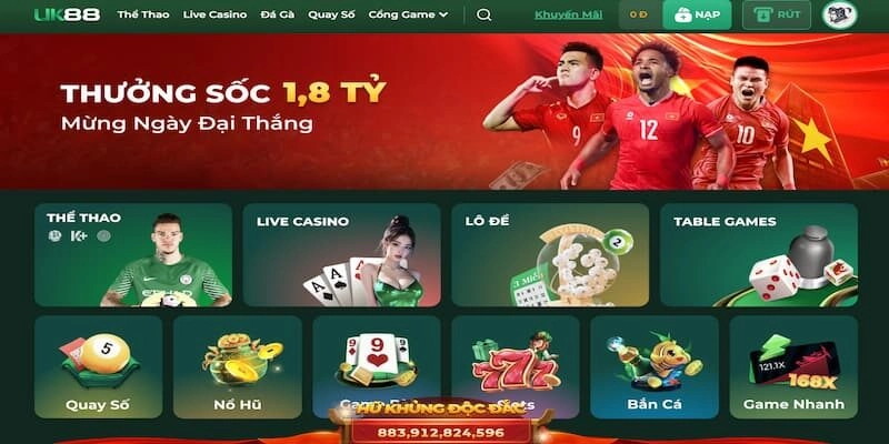 Các kèo cược thể thao Uk88