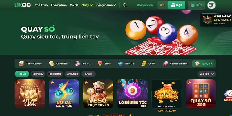 Định nghĩa game siêu xổ số Uk88