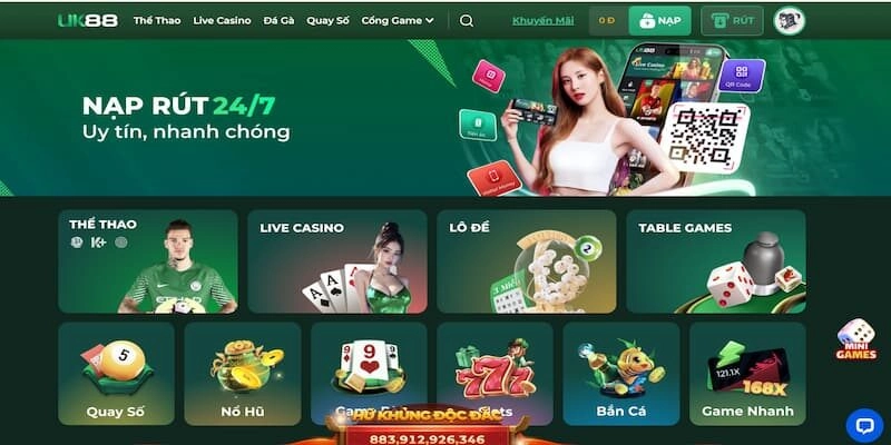 Tổng hợp quy trình gửi tiền Uk88 cho thành viên mới